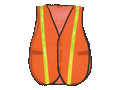 2W 8018C Economy Mesh Safety Vest - Orange