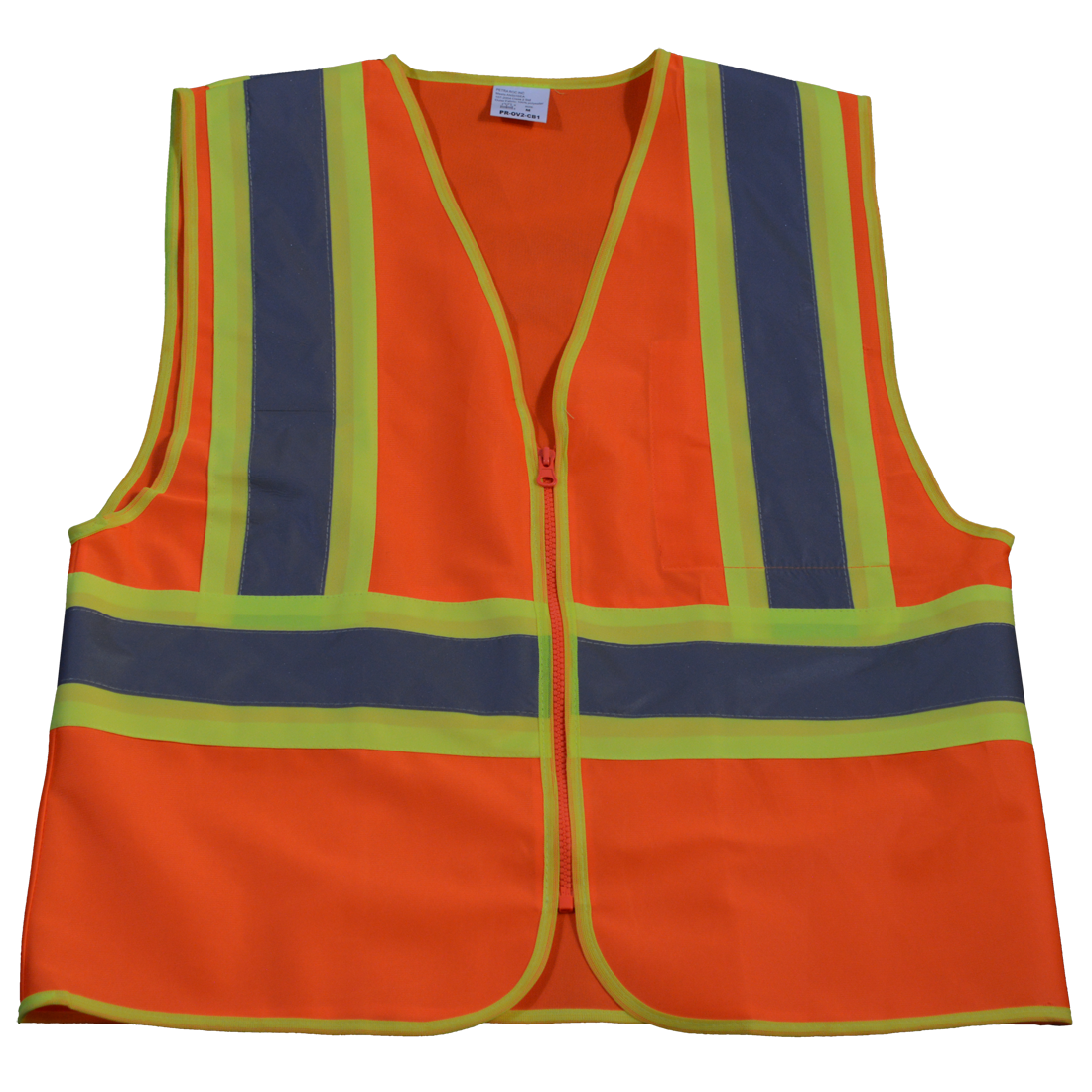 Petra Roc OV2-CB1-L-XL Safety Vest Ansi Class Ii Orange Solid Contrast